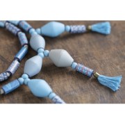 Perle cilindriche grandi sfaccettate 40x17 mm in legno grezzo naturale  x10