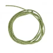 Verde scuro - Cordon métallisé Mokuba 2 mm - Vert Foncé fil doré x1m Cordon métallisé Mokuba 2 mm - Vert Foncé fil doré x1m