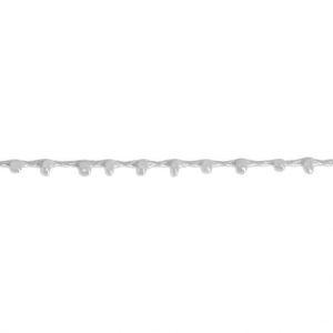 Cordone con rocailles 2.4 mm per creazioni DIY - Grigio x 3m