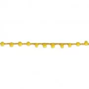 Cordone con rocailles 2.4 mm per creazioni DIY - Giallo x 3m