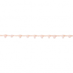 Cordone con rocailles 2.4 mm per creazioni DIY - Peach x3m