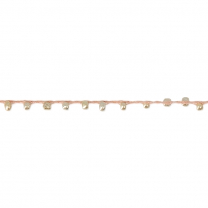 Cordone con rocailles 2.4 mm per creazioni DIY - Sandy Brown x3m