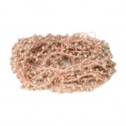 Cordone con rocailles 2.4 mm per creazioni DIY - Sandy Brown x3m