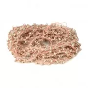 Cordone con rocailles 2.4 mm per creazioni DIY - Sandy Brown x3m