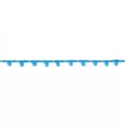 Cordone con rocailles 2.4 mm per creazioni DIY - Azzurro x3m