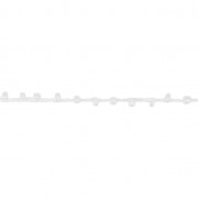 Cordone con rocailles 2.4 mm per creazioni DIY - Bianco x3m|raw }}