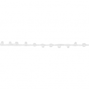 Cordone con rocailles 2.4 mm per creazioni DIY - Bianco x3m