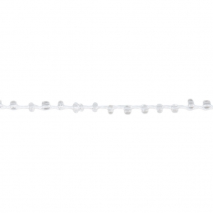 Cordone con rocailles 2.4 mm per creazioni DIY - Trasparente x3m
