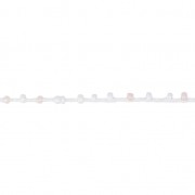 Cordone con rocailles 2.4 mm per creazioni DIY - Rosa/Bianco x3m|raw }}