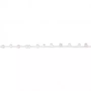 Cordone con rocailles 2.4 mm per creazioni DIY - Rosa/Bianco x3m