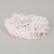 Cordone con rocailles 2.4 mm per creazioni DIY - Rosa/Bianco x3m