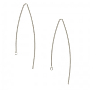 Orecchini filo 36 mm Placcatura argento finox2