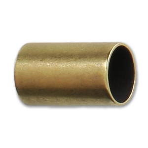 Tubo foro grande 10x6 mm per cordone 5 mm bronzo x1