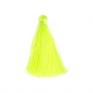 Pompon imitazione seta 40 mm Giallo Fluo