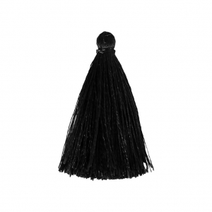 Pompon imitazione seta 40 mm Nero