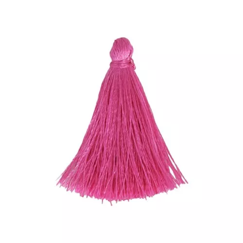 Pompon imitazione seta 40 mm Fuchsia