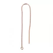 Orecchini catena in Rose Gold filled mm. 48+40 x2