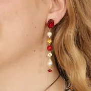 Orecchini per cabochon PureCrystal 4120 14x10 mm dorato x2