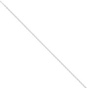 Catena maglia ovale piatta 1 mm Argento 925 x1m|raw }}