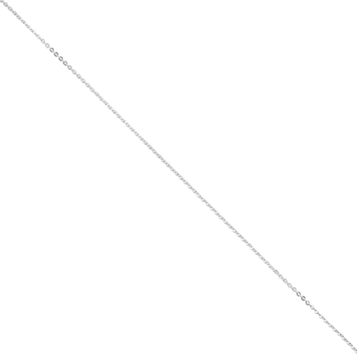 Catena maglia ovale piatta 1 mm Argento 925 x1m