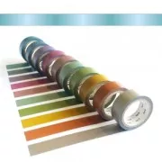 Masking Tape tinta unita 15 mm - Pearl Iridato - Aqua Bleu x7m