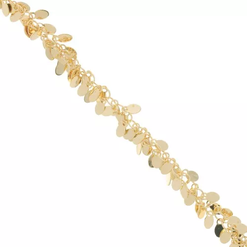 Catena ciondoli 13 mm dorato x50cm