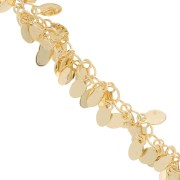 Catena ciondoli 13 mm dorato x50cm