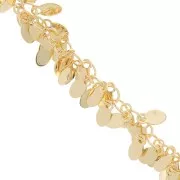 Catena ciondoli 13 mm dorato x50cm