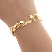 Catena ciondoli 13 mm dorato x50cm