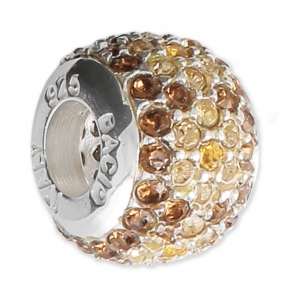 5, 10 O 20 Perline Rondelle Europee Con Foro Largo In Lega Di