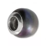 Perla foro largo Argento 925 - Pearl - Viola x1