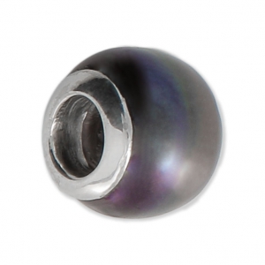 Perla foro largo Argento 925 - Pearl - Viola x1