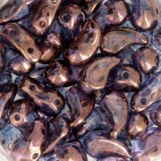 Perline di vetro 2 fori Zoliduo® Right  5x8mm Crystal Dark Bronzex20