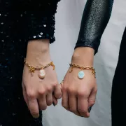 Cameo in resina 18x13 mm - lato destro - Rosa chiaro x1