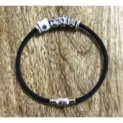 Ciondolo Perla foro grande resina epossidica Argento 925 - Africa - Marrone x1