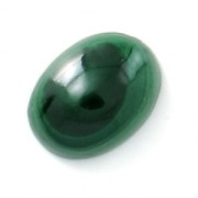 Cabochon ovale 8x6 mm Malachite|raw }}