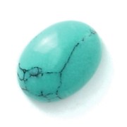 Cabochon ovale 8x6 mm Turquoise imitazione