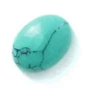 Cabochon ovale 8x6 mm Turquoise imitazione