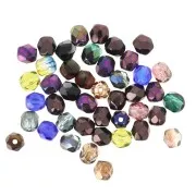 Sfaccettature assortite 4 mm - Multicolore x50g