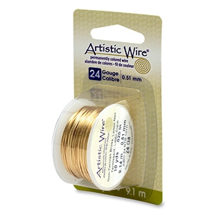 Filo d'ottone artistico 0,51 mm - anti-ossidazione x9,1m