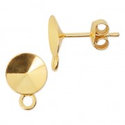 Orecchini con anellino porta-cabochon PureCrystal 1122  8 mm Argento 925 x2|raw }}