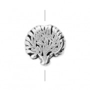 Perla albero della vita 8 mm Placcatura argento antico x1|raw }}