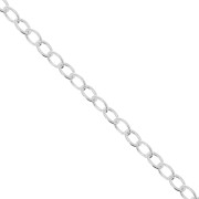 Catena forzatina  2.4x3 mm Argento 925 x 1m