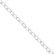 Catena forzatina 2.4x3 mm Argento 925 x 1m