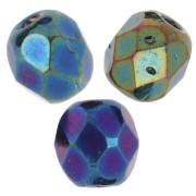 Sfaccettate mm. 4 Jet Mat Green Iris x50