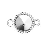 Intercalaire sertis pour cabochon PureCrystal 1122 8 mm en Argent 925 x1|raw }}