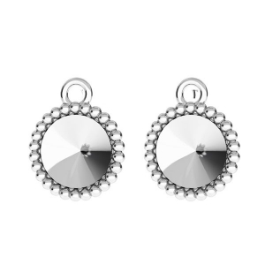 Pendenteboule pour cabochons PureCrystal 1122 8 mm en Argent 925 x1