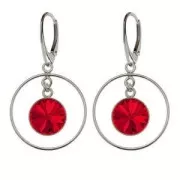 Pendente rotondo 24 mm per cabochon PureCrystal 1122 12 mm - Argento 925 x1