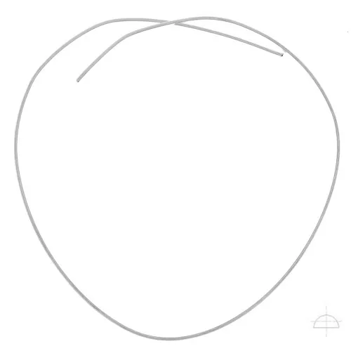 Filo semi-duro 3x1.5 mm Argento 925 x 50 cm
