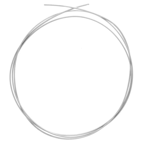 Filo semi-rigido a sezione semicircolare - ricotto - 2x1 mm - Argento 925 x 1 m